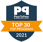 PeerToPeer Top 30 2021 badge
