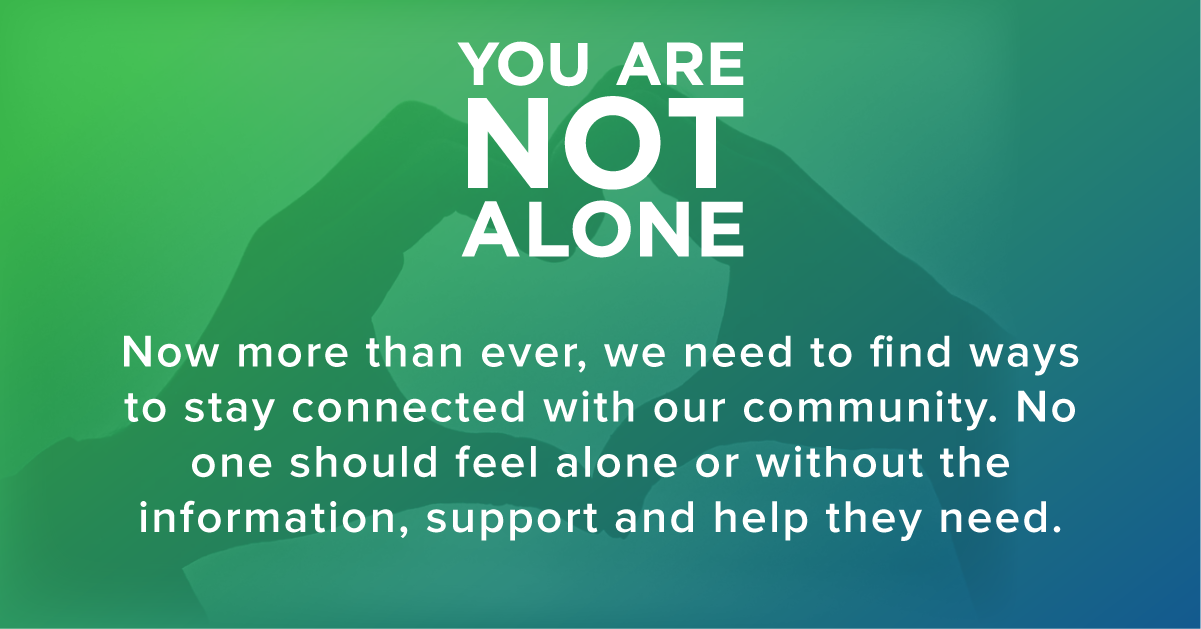 you are not alone