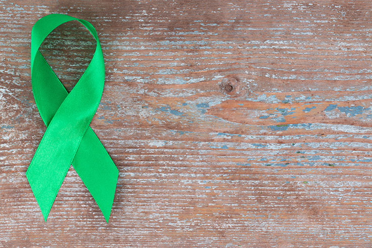 green awareness ribbon