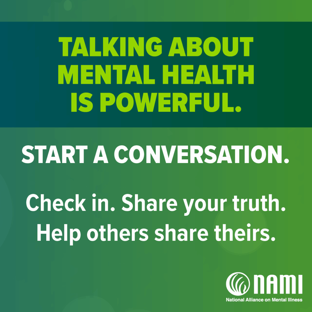 Talking about mental health is powerful.