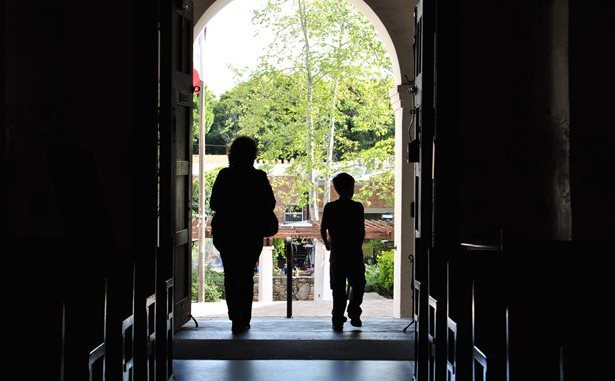 author's mother and son
