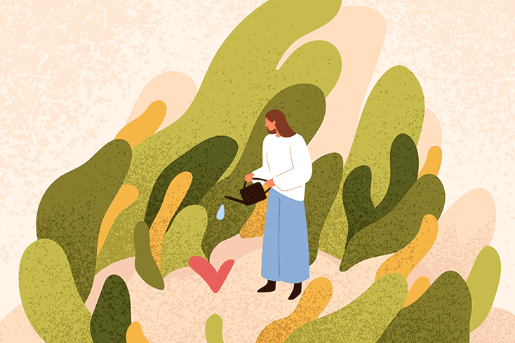 Illustration of woman