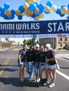 College students at a NAMI Walk
