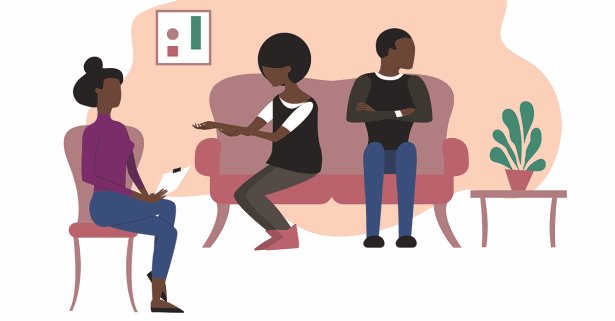 illustration of culturally competent therapy session