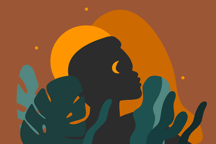 silhouette of person