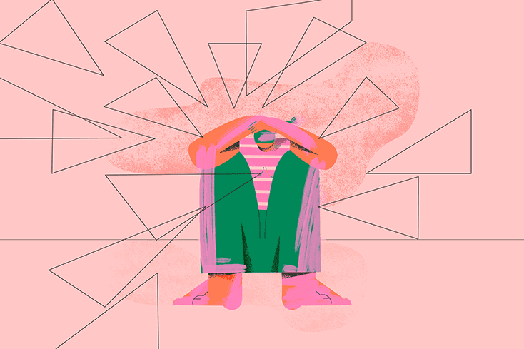 Person sitting and ground