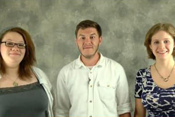 A screenshot from the Say It Out Loud Video