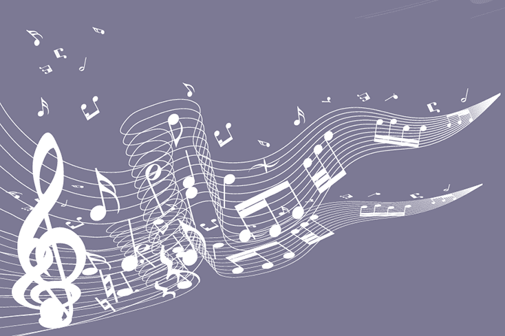 Illustration of music notes